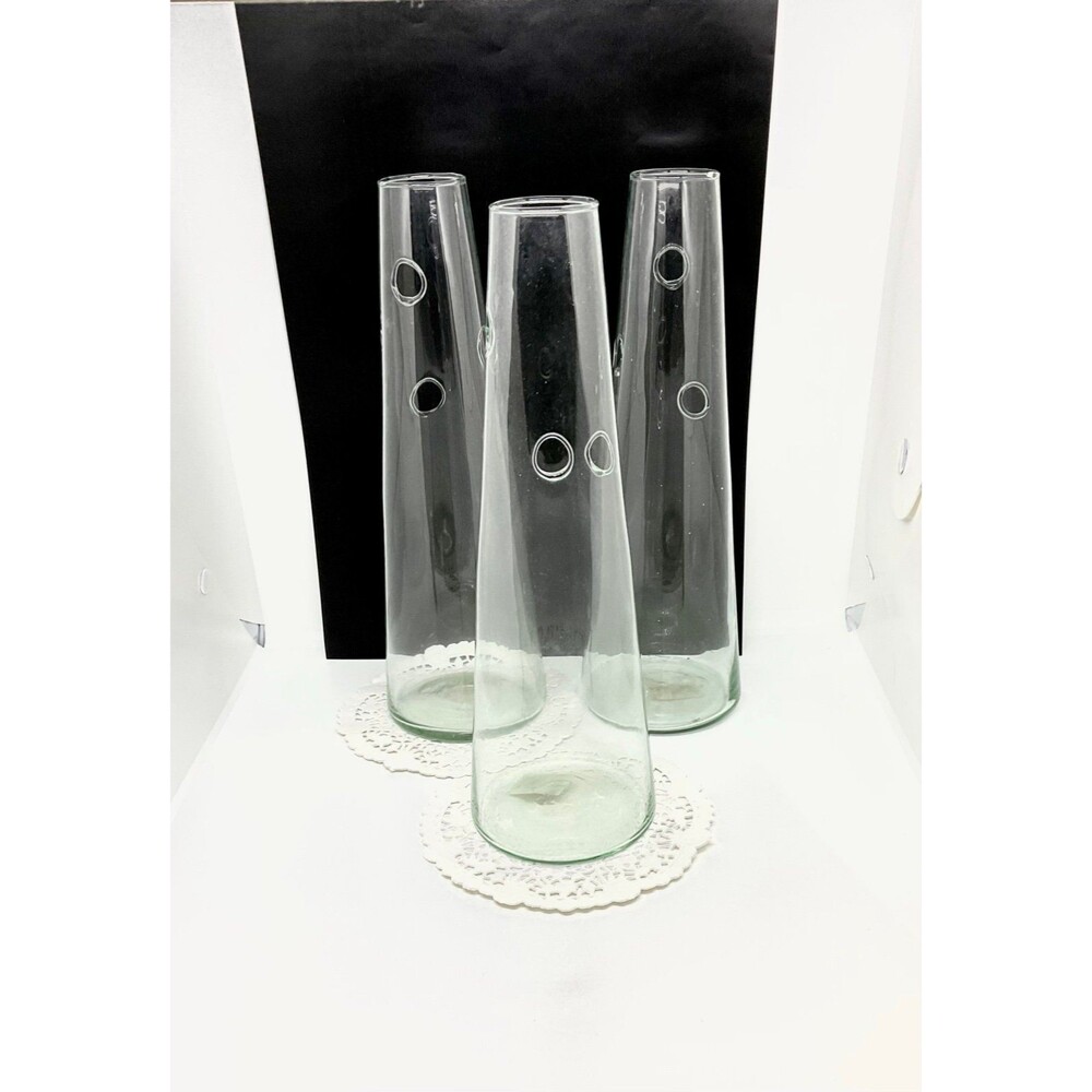 Tower Glass Vase-With 3 Holes (3 for $30)